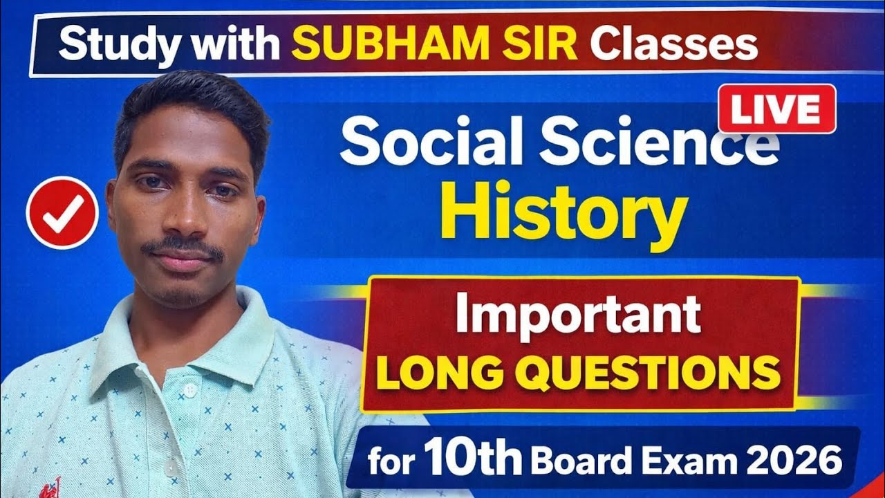 10th class History Important subjective questions