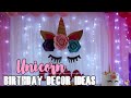 How to Decorate a Unicorn Theme Birthday Party