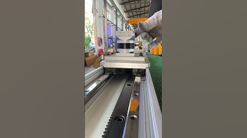 Rack and pinion driven linear rail#linearmotion #MotionControl