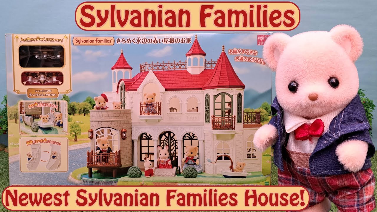 Unboxing the Newest Sylvanian Families House! Red Roof House by the Sparkling Water!