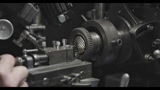 Creating a guilloché dial on a manual lathe machine