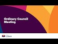 Ordinary Council meeting Livestream, Wednesday 18 October 2023 @ 10.00 am