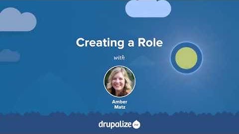 Drupal 8 User Guide: 7.3. Creating a Role