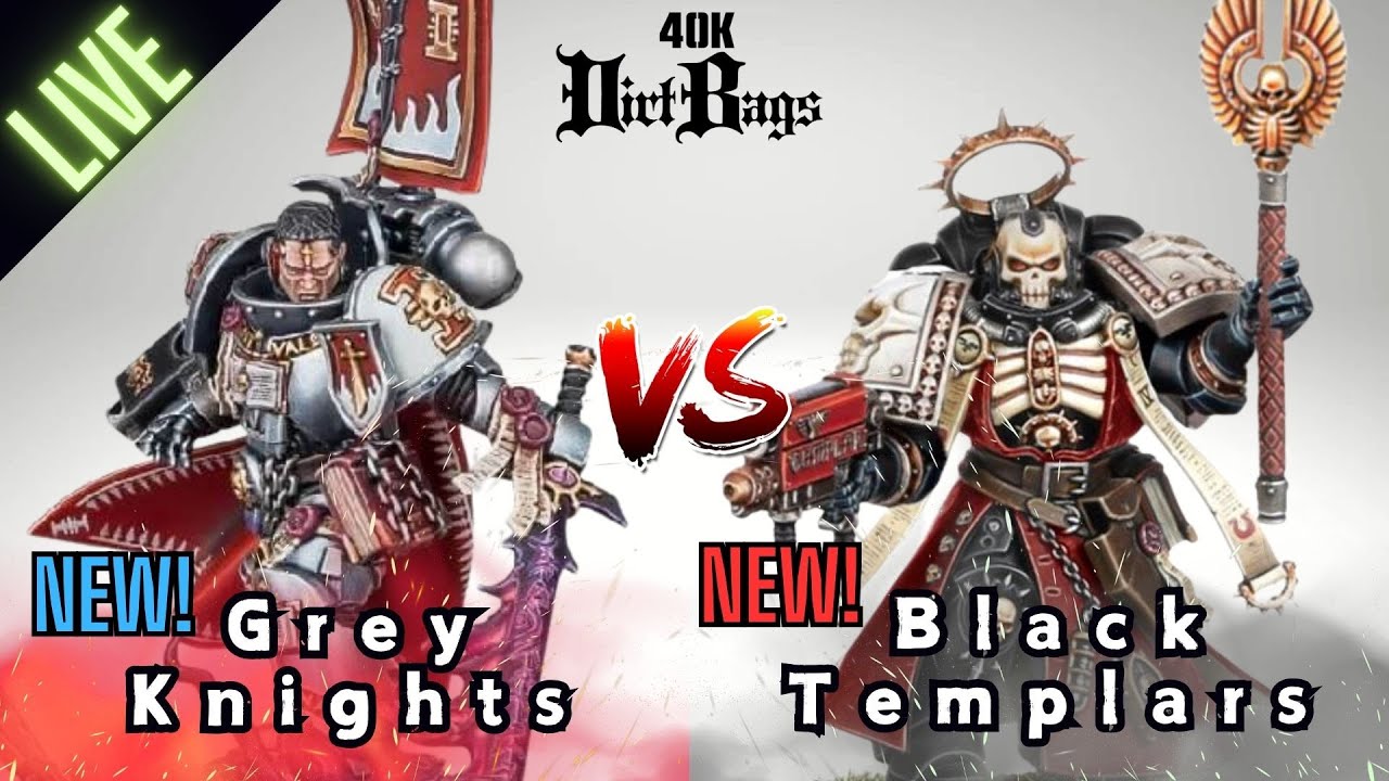 NEW Grey Knights vs NEW Black Templars LIVE! | 40k Battle Report | Competitive Warhammer 40k