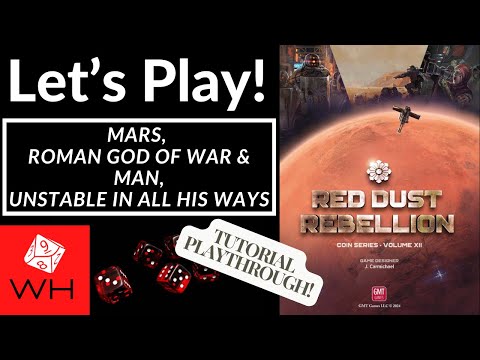 Red Dust Rebellion Board Game - Martian Revolt Strategy Game For 1-4 Players