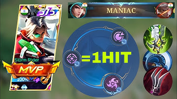 TOP GLOBAL ZILONG NEW ONE SHOT MANIAC BUILD AND EMBLEM 2023!! ( must try this)