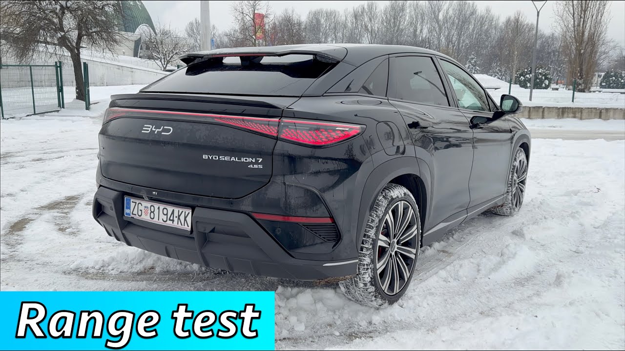 BYD Sealion 7 AWD Excellence 2025 Winter Range Test (Highway 300 km)
