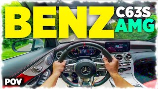 Mercedes Benz C63S Amg 2019 Pov Drive & Accelerations