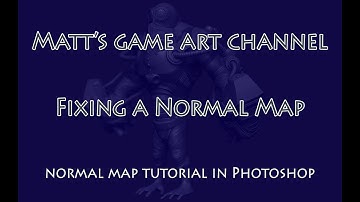 Tutorial on how to fix a normal map in Photoshop
