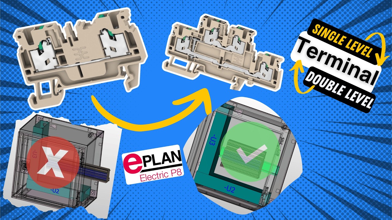 Измените ваши клеммы на двухуровневые клеммы в EPLAN