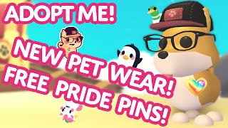 NEW PET WEAR UPDATE! 👓 Free Pride Pins! 🌈 Adopt Me! on Roblox