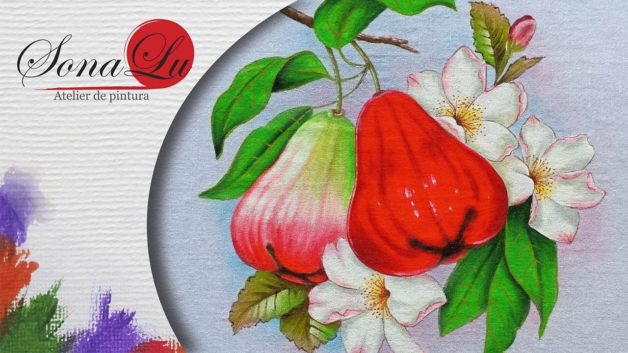 Aula 942 - Jambo com Cerejeiras em Pano de Prato