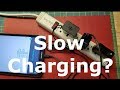 Troubleshooting slow charging phones and tablets