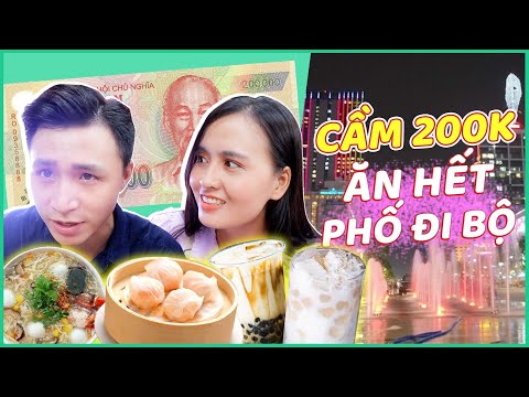 Cầm 200k đi ăn ở phố đi bộ Nguyễn Huệ 🙄 Súp cua, sữa chua trân châu , PL giá 15k.....Ăn no xĩu