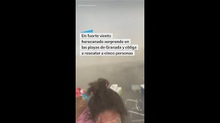 Así se vivió el reventón térmico en las playas de Granada