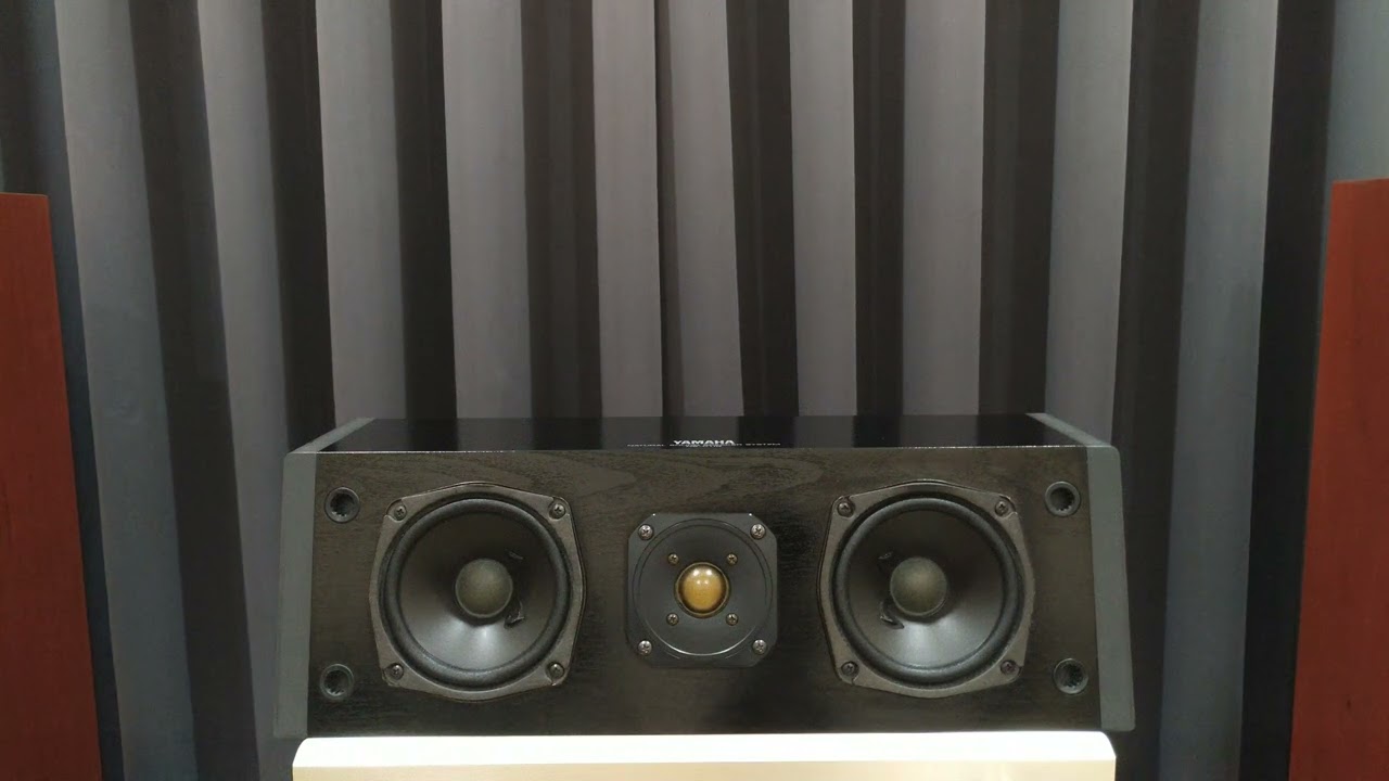 YAMAHA NS-C110 TEST CENTER SPEAKER - YouTube