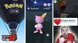 ¡TRIPLE EVENTO en Pokémon GO! Team GO Rocket ?, SNEASEL SHINY ✨, COPA AMOR ? y más! [Keibron]