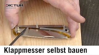 Klappmesser selbst bauen. Messerbausatz mit BackLockVerschluss zusammenbauen