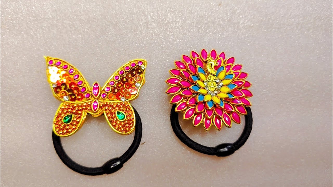 Butterfly Hair Band & Peacock Hair Band Making Live 