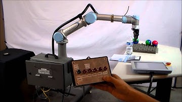 Universal Robots UR5 Push Button Demo