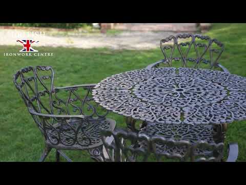 Antique Bronze "Edworth Manor" Four Seater Dining Set