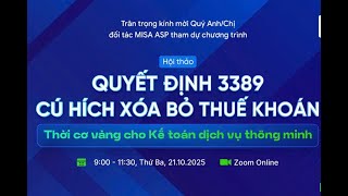 QUYẾT ĐỊNH 3389/CÚ HÍCH XÓA BỎ THUẾ KHOÁN TỪ 01/01/2026