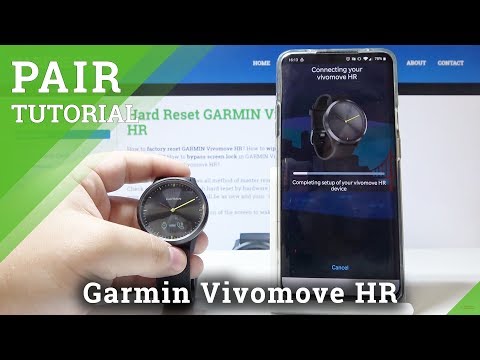 How to Pair Garmin Vivomove HR with Phone - Connect Smartwatch with Smartphone