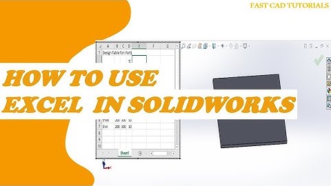 how to link excel to solidworks | how to use part configuration | Driven part CAD tutorial