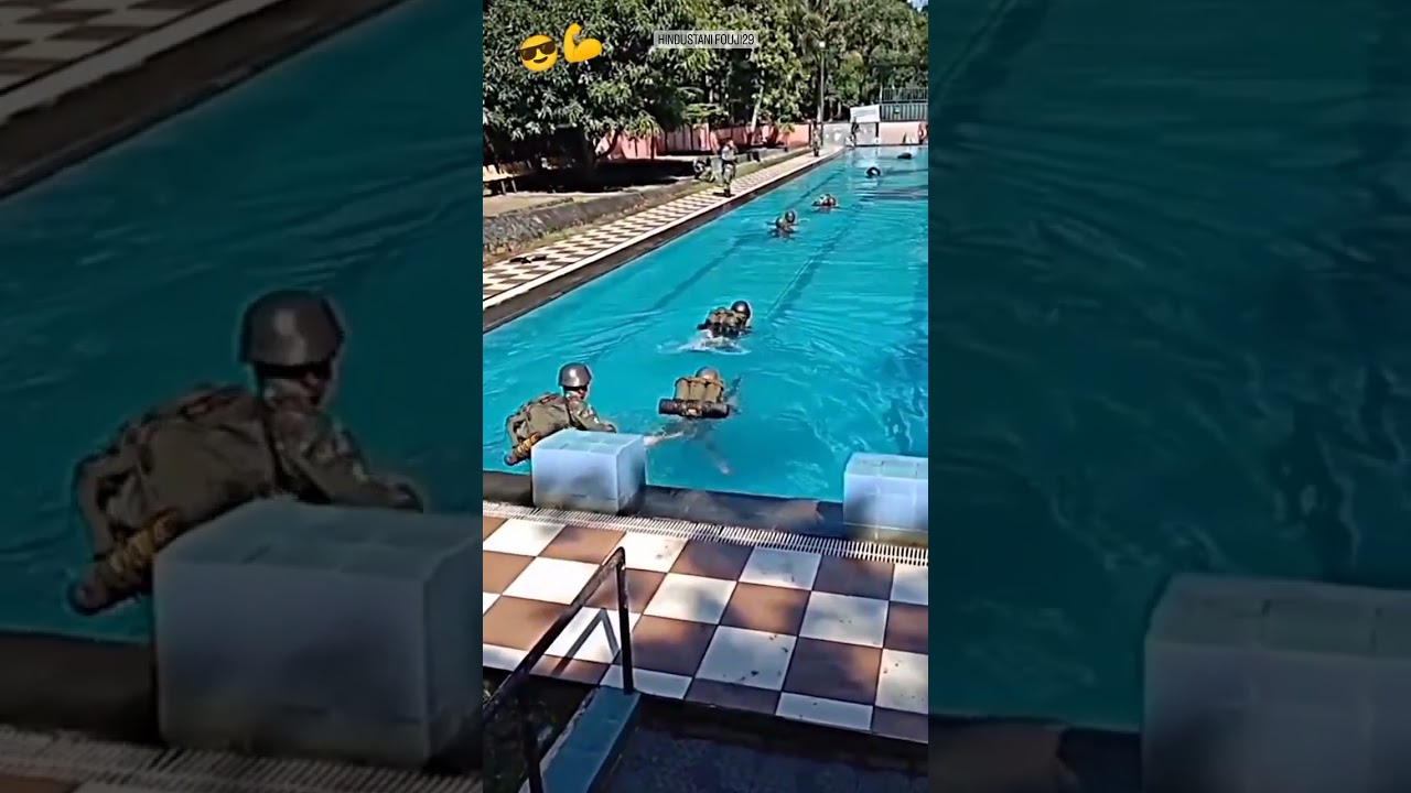 india army swimming pool training 🇨🇮|
