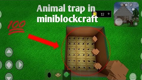 Building an Animal trap in MINIBLOCKCRAFT 🐾🐾🐾🐄🐂 #animaltrap #miniblockcraft #gamingvideos #gamer