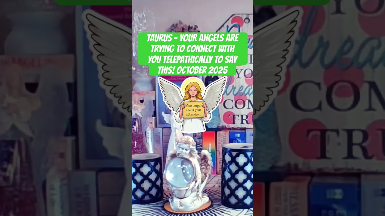 TAURUS - YOUR ANGELS ARE TRYING TO CONNECT WITH YOU TELEPATHICALLY TO SAY THIS! #taurus #shorts #fy