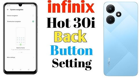 How To infinix Hot 30i Back Button Setting(Uzzol Technology)