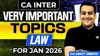 Very Important Topics LAW CA Inter I Jan 26 I CA Ankit Oberoi