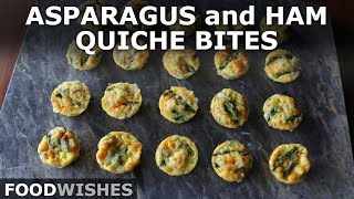 Asparagus & Ham Quiche Bites | FunSized Crustless Quiche | Food Wishes