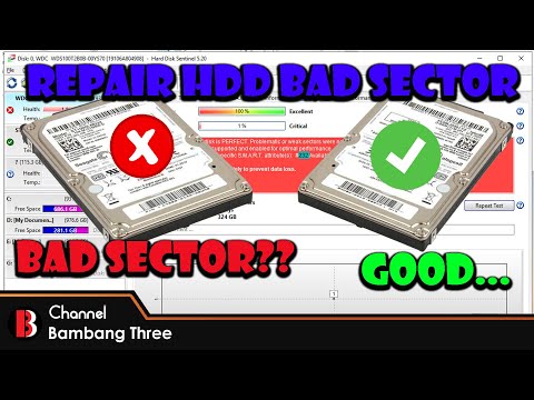 RAHASIA MEMPERBAIKI HDD BAD SECTOR | Part 1 | Tutorial | Bambang Three