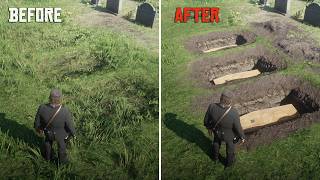 If Arthur kills the residents of Valentine, new graves will appear