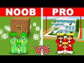 Minecraft: NOOB vs PRO: SAFEST SECURITY HOUSE BUILD CHALLENGE TO PROTECT MY FAMILY!