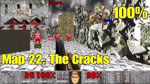 Doom Zero (100%) Walkthrough: Map 22 - The Cracks