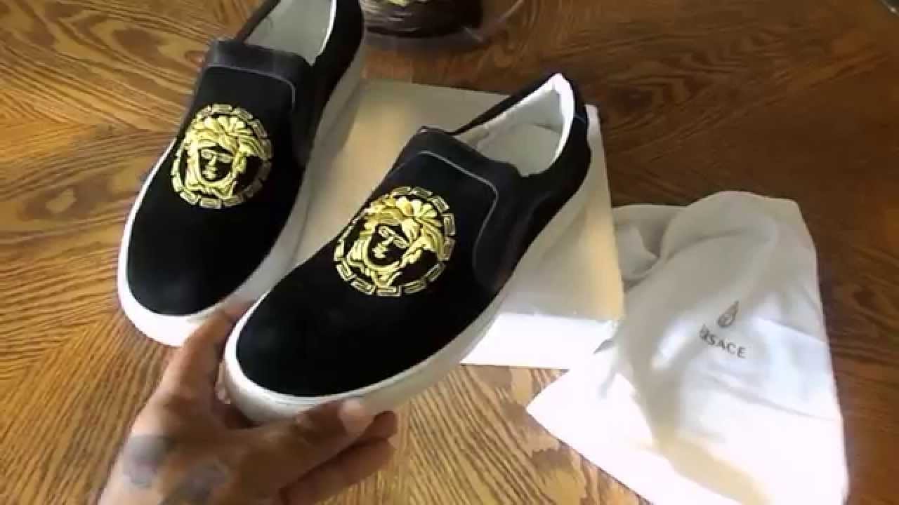 versace boat shoes