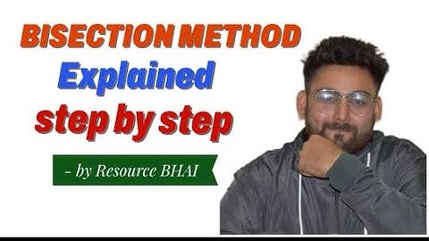 BISECTION METHOD STEP BY STEP IN HINDI | #BISECTIONMETHOD| bisection method of numerical method