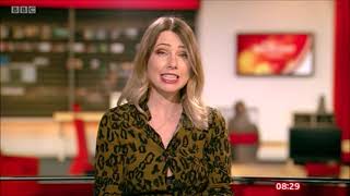 Rebecca Kenyon on south east today bbc has a wardrobe malfunction