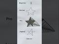 how to draw star (in 4 style)#stardrawing #star #shorts #easydrawing #artist #easydraw