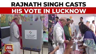 Lok Sabha Elections Phase 5 Voting: Defence Minister Rajnath Singh Casts His Vote In Lucknow