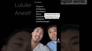 My Korean Dad pronouncing English words 😂 #shorts
