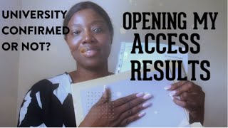OPENING MY ACCESS RESULTS