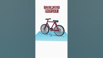 [1DAY_1CAD] BICYCLE #shorts #tinkercad #project