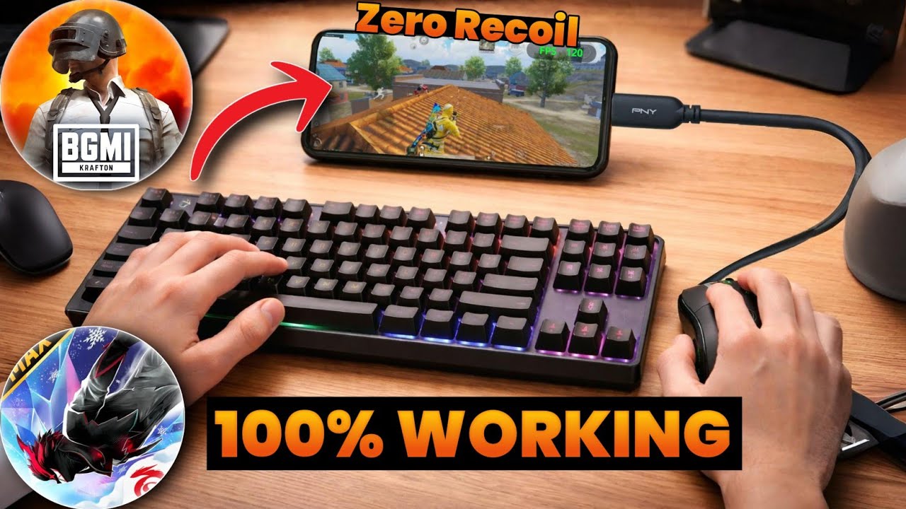 Playing BGMI with Keyboard & Mouse on Mobile 😱 | Emulator-Like Gameplay