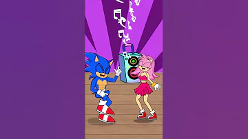 Sonic Exciting Dance Dance With Sonic Shadow Joke Shorts Sonic Funny Dance Amy 