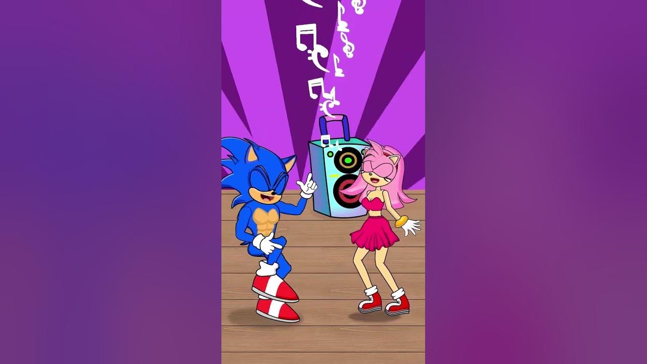 Sonic Exciting Dance | Dance With Sonic | Shadow Joke #shorts #sonic #funny #dance #amy