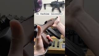 M1 Carbine inspect/reloads (airsoft) #airsoft #airsoftgun #reload #cod #ww2  #fakegun #battlefield